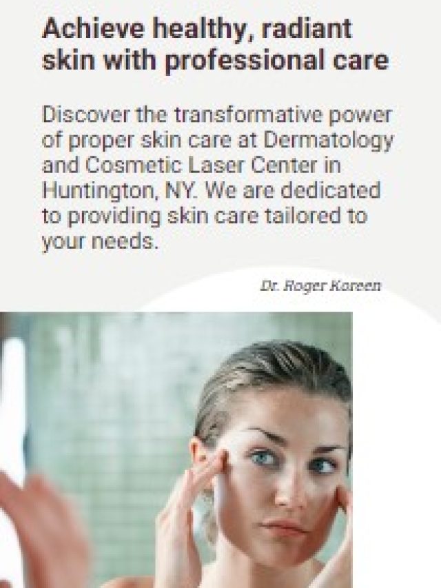 Achieve healthy, radiant skin with professional care